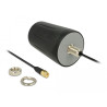 Delock LoRa Antenne 868 MHz SMA Stecker 0 dBi starr omnidirektional mit Anschlusskabel RG-174 3 m Dachmontage outdoor schwarz