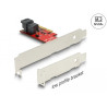 Delock PCI Express x4 Karte - 1 x intern SFF-8643 NVMe - Low Profile Formfaktor