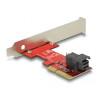 Delock PCI Express x4 Karte - 1 x intern SFF-8643 NVMe - Low Profile Formfaktor