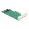 Delock PCI Express x4 Karte - 2 x intern M.2 Key B mit RAID - Low Profile Form Faktor