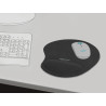 Delock Ergonomisches Mauspad mit Gel Handballenauflage schwarz 230 x 202 x 24 mm