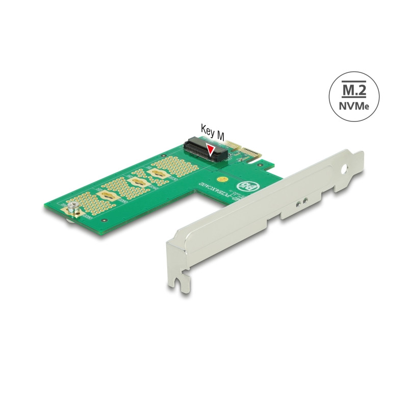 Delock PCI Express x4 Karte - 1 x intern NVMe M.2 Key M - Querformat