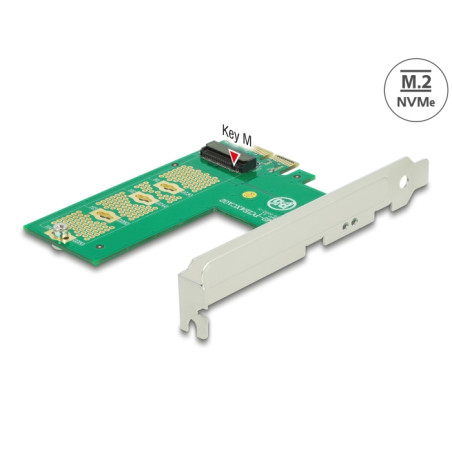 Delock PCI Express x4 Karte - 1 x intern NVMe M.2 Key M - Querformat