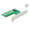 Delock PCI Express x4 Karte - 1 x intern NVMe M.2 Key M - Querformat