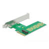 Delock PCI Express x4 Karte - 1 x intern NVMe M.2 Key M - Querformat