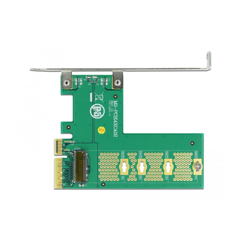 Delock PCI Express x4 Karte - 1 x intern NVMe M.2 Key M - Querformat