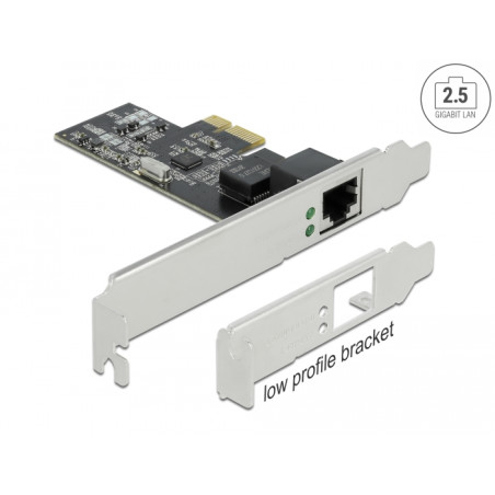 Delock PCI Express x1 Netzwerkkarte 2,5 Gigabit LAN 1 x RJ45 RTL8125