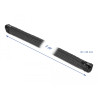 Delock Geflechtschlauch mit Reißverschluss hitzebeständig 1 m x 20 mm schwarz