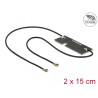 Delock WLAN 802.11 ac/a/h/b/g/n Doppelantenne 2 x I-PEX Inc., MHF® 4L Stecker 3 - 5 dBi 1.13 2 x 15 cm PCB intern Klebemontage