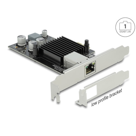 Delock PCI Express x1 Netzwerkkarte Gigabit LAN 1 x RJ45 mit PoE+ i210