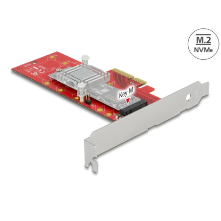 Delock PCI Express x4 Karte - 1 x intern NVMe M.2 Key M 110 mm mit Kühlkörper - Low Profile Formfaktor