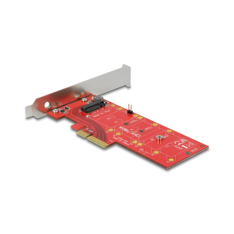 Delock PCI Express x4 Karte - 1 x intern NVMe M.2 Key M 110 mm mit Kühlkörper - Low Profile Formfaktor