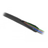 Delock Geflechtschlauch mit Reißverschluss hitzebeständig 1 m x 20 mm schwarz