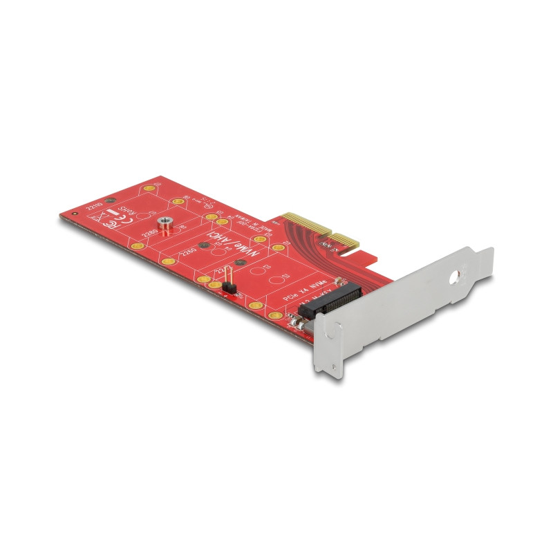 Delock PCI Express x4 Karte - 1 x intern NVMe M.2 Key M 110 mm mit Kühlkörper - Low Profile Formfaktor
