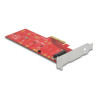 Delock PCI Express x4 Karte - 1 x intern NVMe M.2 Key M 110 mm mit Kühlkörper - Low Profile Formfaktor