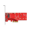 Delock PCI Express x4 Karte - 1 x intern NVMe M.2 Key M 110 mm mit Kühlkörper - Low Profile Formfaktor