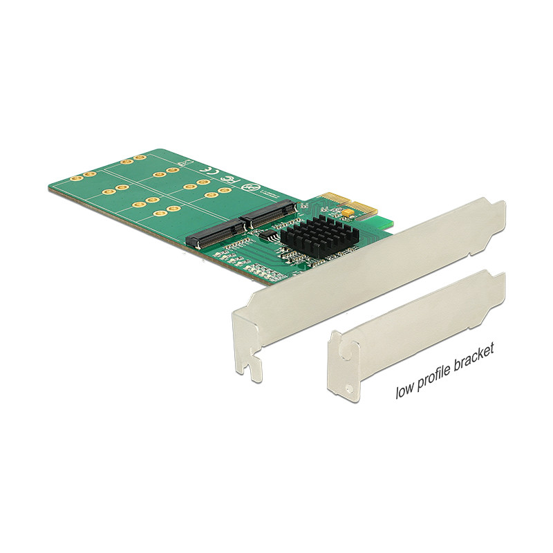 Delock PCI Express x2 Karte - 4 x intern M.2 Key B - Low Profile Formfaktor