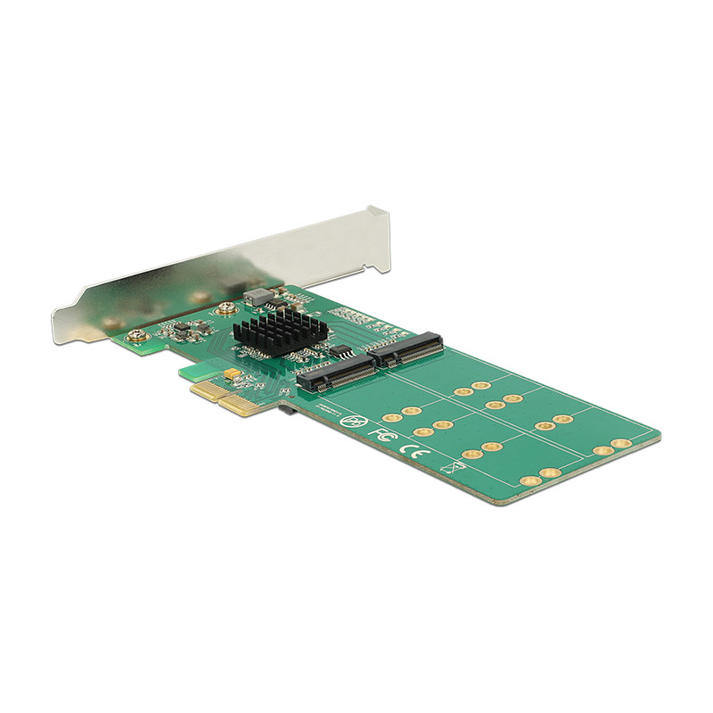 Delock PCI Express x2 Karte - 4 x intern M.2 Key B - Low Profile Formfaktor