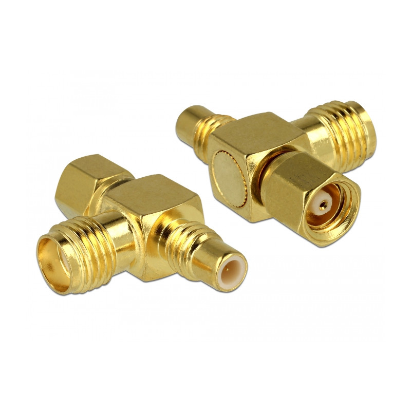 Delock Adapter SMC Buchse - SMC Stecker - SMA Buchse T-Stück