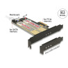 Delock PCI Express x4 Karte - 1 x intern M.2 Key B + 1 x intern NVMe M.2 Key M - Low Profile Formfaktor