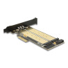 Delock PCI Express x4 Karte - 1 x intern M.2 Key B + 1 x intern NVMe M.2 Key M - Low Profile Formfaktor
