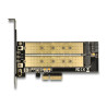 Delock PCI Express x4 Karte - 1 x intern M.2 Key B + 1 x intern NVMe M.2 Key M - Low Profile Formfaktor