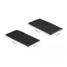 Delock Klettpad selbstklebend mit Klett-Kabelbinder Set 10 Stück schwarz
