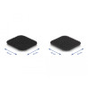 Delock Klettpad auf Rolle selbstklebend mit Haft- und Flauschpad 45 x 50 mm - Länge 5 m schwarz