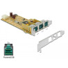 Delock PoweredUSB PCI Express x1 Karte - 3 x 12 V