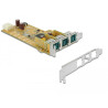 Delock PoweredUSB PCI Express x1 Karte - 3 x 12 V