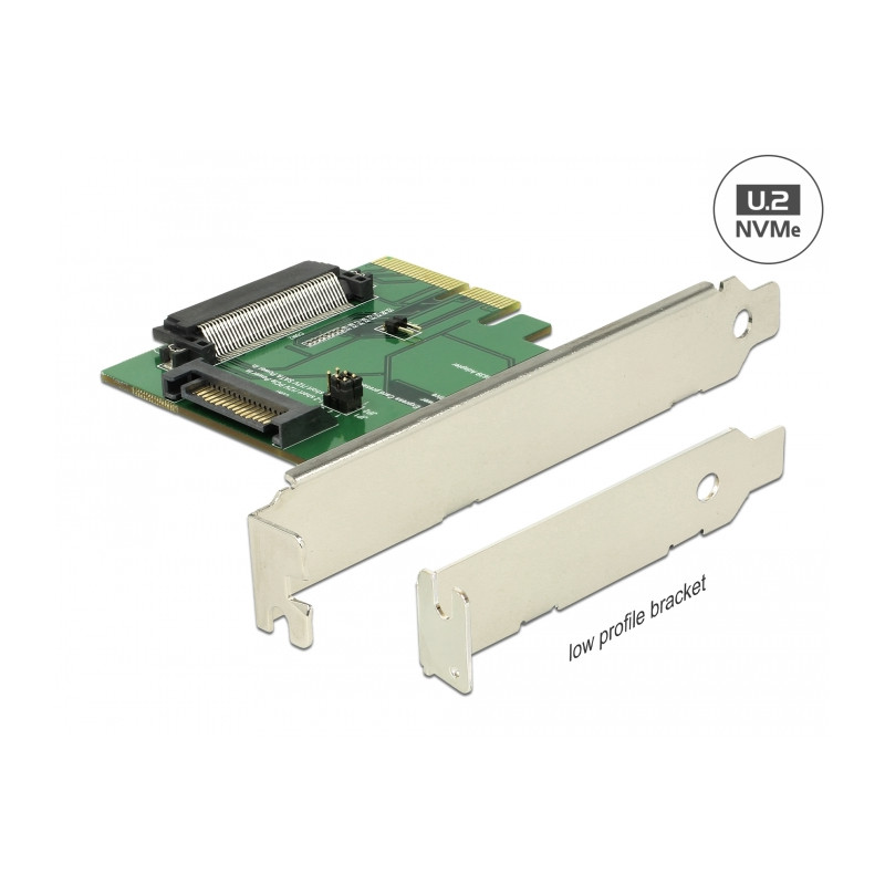Delock PCI Express x4 Karte - 1 x intern U.2 NVMe SFF-8639 Buchse