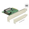 Delock PCI Express x4 Karte - 1 x intern U.2 NVMe SFF-8639 Buchse