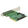 Delock PCI Express x4 Karte - 1 x intern U.2 NVMe SFF-8639 Buchse