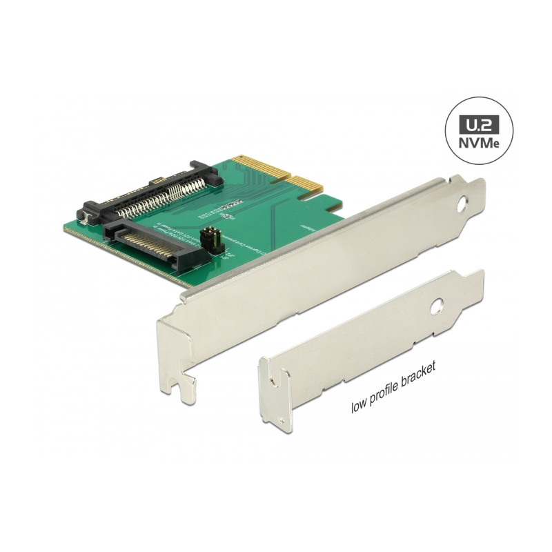 Delock PCI Express x4 Karte - 1 x intern U.2 NVMe SFF-8639 Stecker