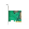 Delock PCI Express x4 Karte - 1 x intern U.2 NVMe SFF-8639 Stecker
