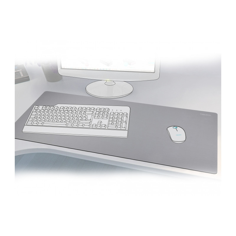 Delock Mauspad 900 x 500 x 2 mm grau