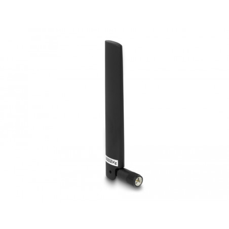 Delock LoRa 868 MHz Antenne SMA Stecker 3 dBi omnidirektional mit Kippgelenk schwarz