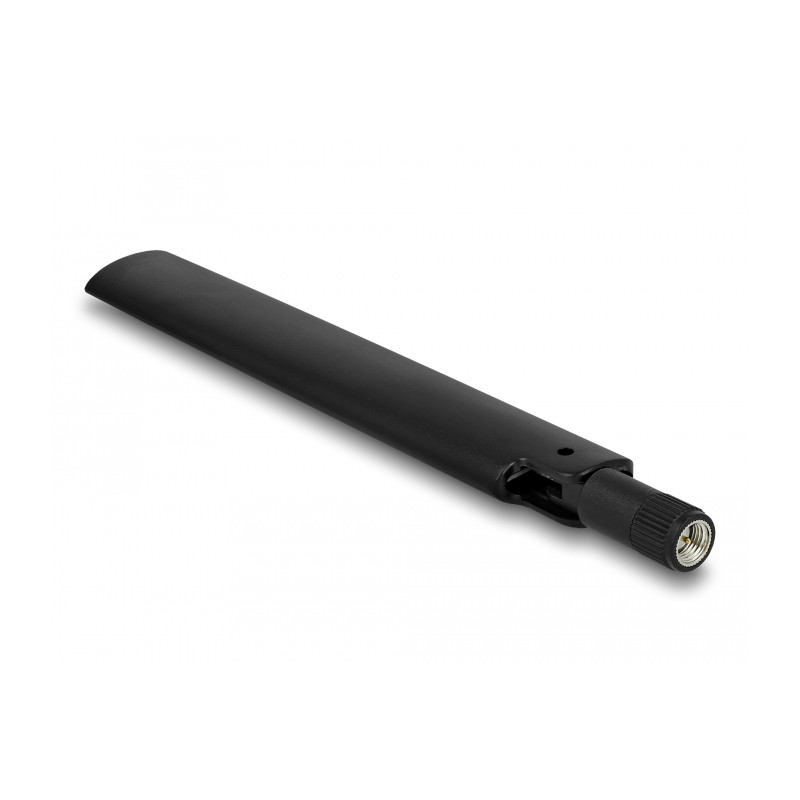 Delock LoRa 868 MHz Antenne SMA Stecker 3 dBi omnidirektional mit Kippgelenk schwarz