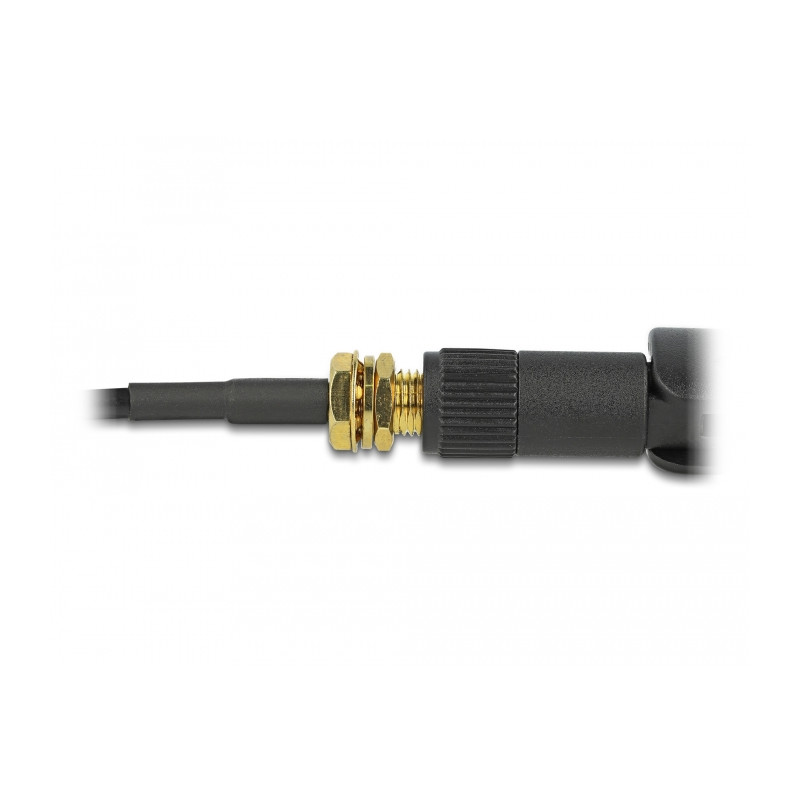 Delock LoRa 868 MHz Antenne SMA Stecker 3 dBi omnidirektional mit Kippgelenk schwarz