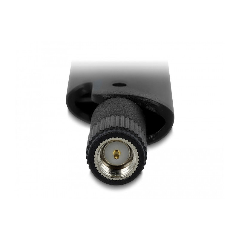 Delock LoRa 868 MHz Antenne SMA Stecker 3 dBi omnidirektional mit Kippgelenk schwarz