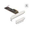 Delock PCI Express x4 Karte zu 1 x intern NVMe M.2 Key M 110 mm - Low Profile Formfaktor