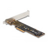 Delock PCI Express x4 Karte zu 1 x intern NVMe M.2 Key M 110 mm - Low Profile Formfaktor