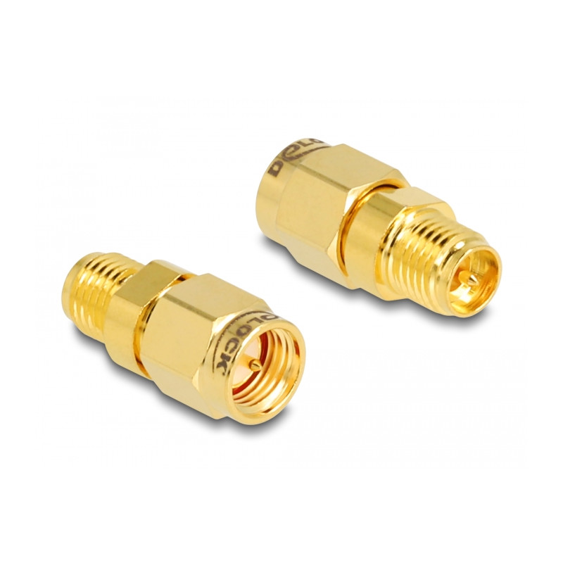 Delock Adapter RP-SMA Buchse zu SMA Stecker