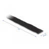 Delock Klettband auf Rolle mit Schlaufe L 3 m x B 20 mm schwarz