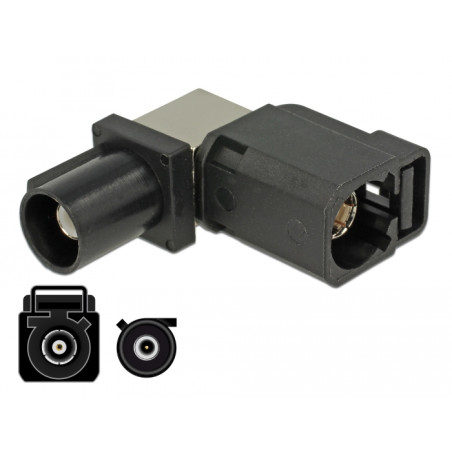 Delock Adapter FAKRA A Buchse 90° - FAKRA A Stecker
