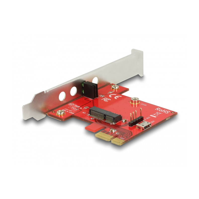 Delock PCI Express x1 Karte - 1 x intern M.2 Key E - Low Profile Formfaktor