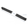 Delock Geflechtschlauch mit Reißverschluss hitzebeständig 1 m x 30 mm schwarz