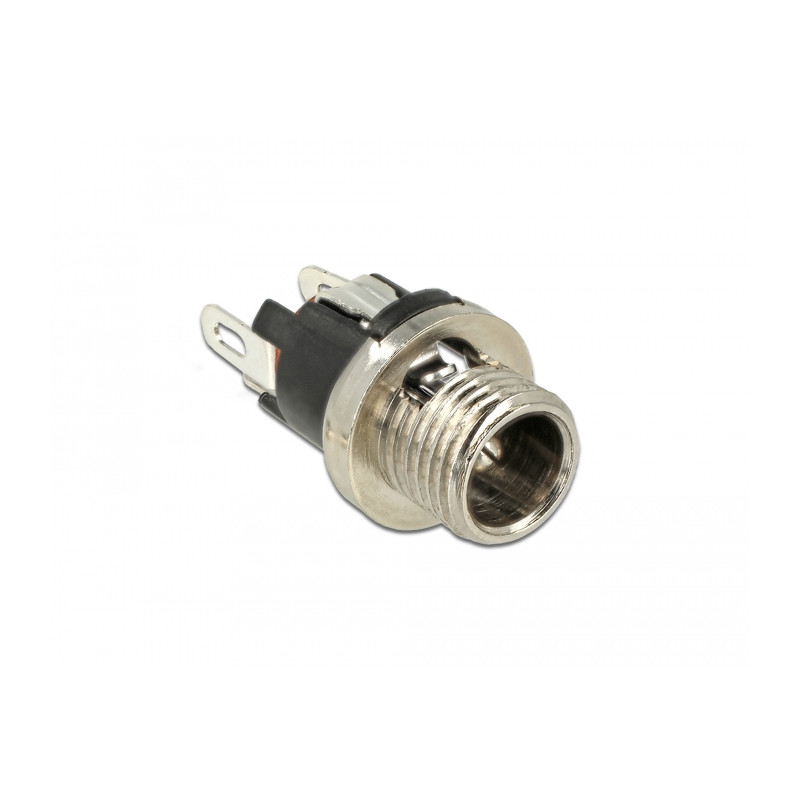 Delock Steckverbinder DC 5,5 x 2,1 x 9,5 mm Buchse zum Einbau Lötversion
