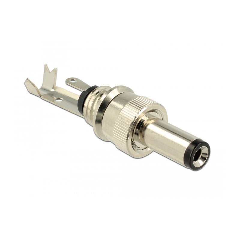 Delock Steckverbinder DC 5,5 x 2,1 mm mit Länge 12,0 mm Hohlstecker Lötversion