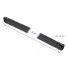 Delock Geflechtschlauch mit Reißverschluss hitzebeständig 1 m x 50 mm schwarz